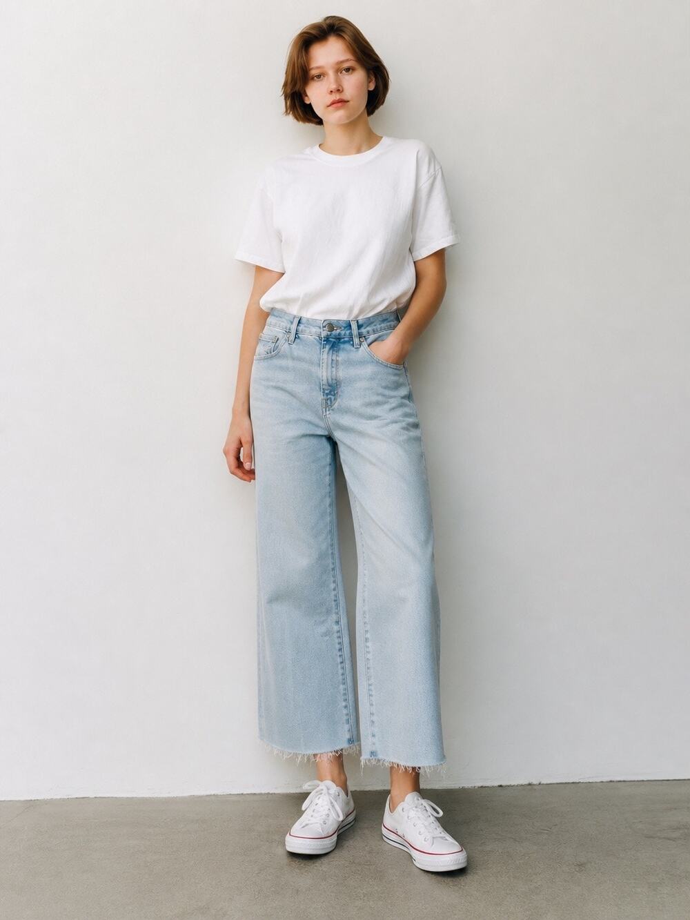 NWT 22 Plus Good American Indigo715 Good Legs Cropped Mini Bootcut Jeans
